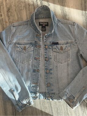 Polo by Ralph Lauren Light Blue Denim Jacket with Contrast Stitching